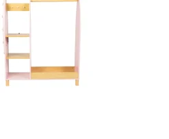 Ken Black Dimples Wooden Dress Up Rack with Light-Up Mirror| Wooden Toys|Dolls & Dollhouses