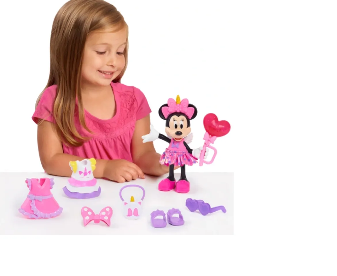 Ken Black Disney Junior Minnie Mouse Fabulous Fashion Doll with Case| Preschool & Electronic Learning