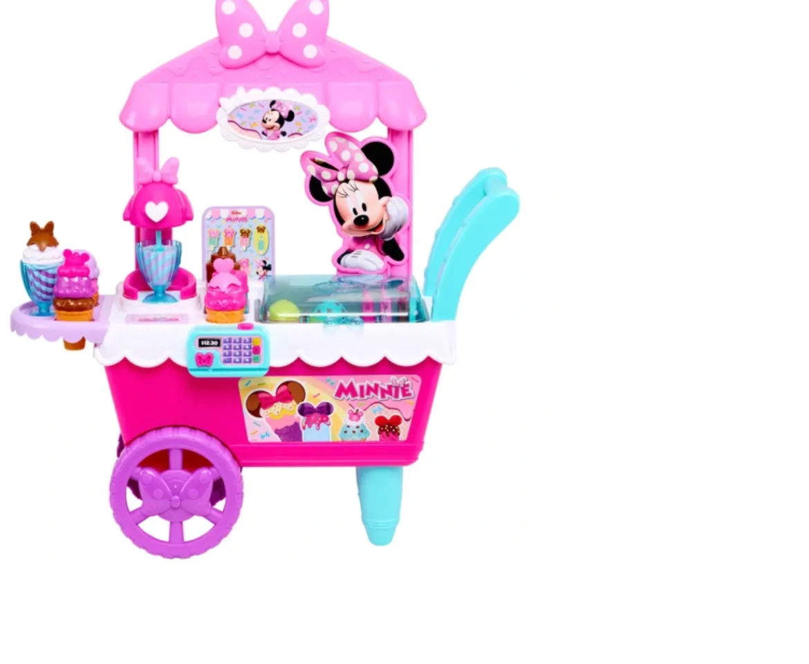 Ken Black Disney Junior Minnie Mouse Sweets & Treats Ice Cream Cart| Preschool & Electronic Learning