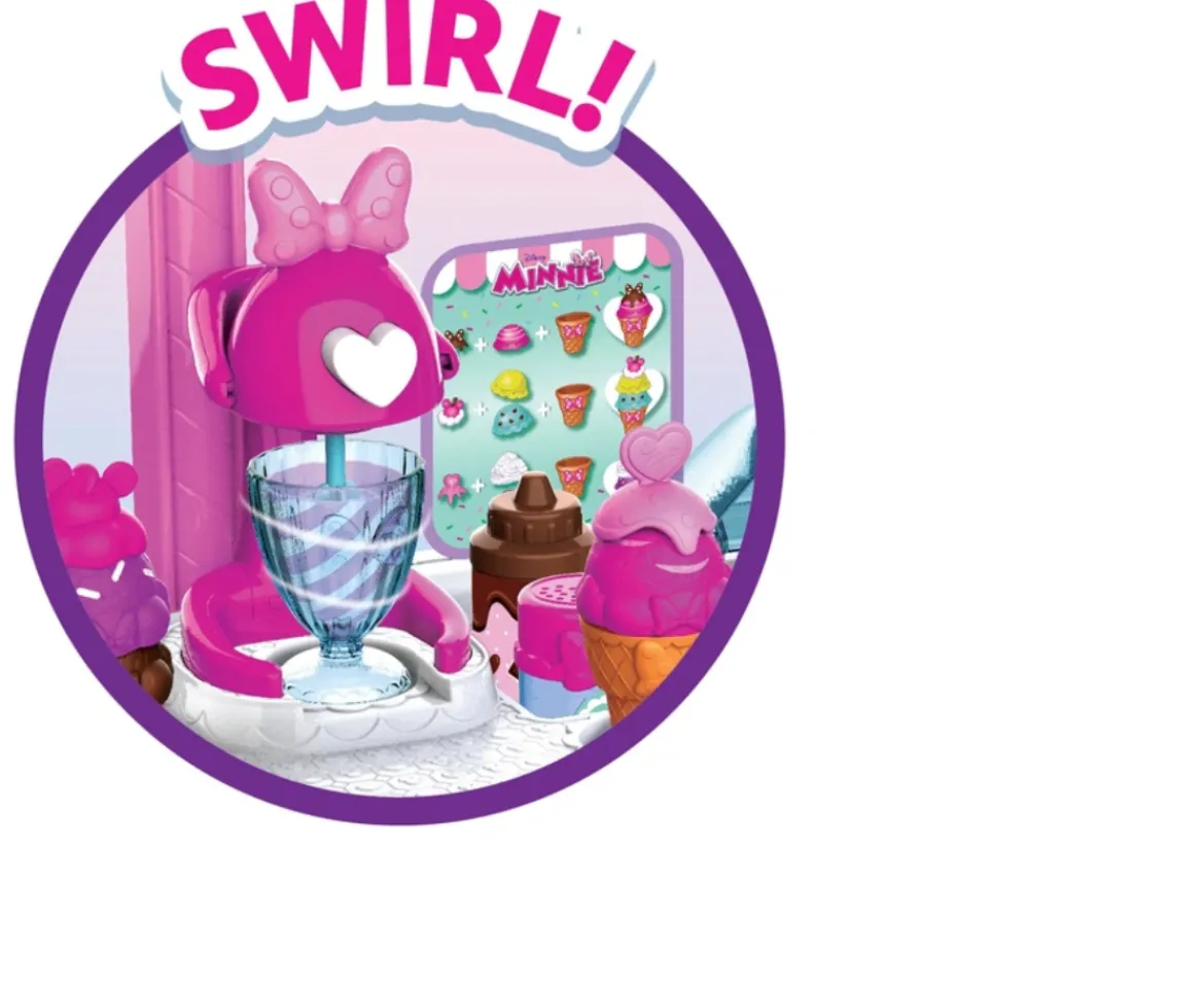 Ken Black Disney Junior Minnie Mouse Sweets & Treats Ice Cream Cart| Preschool & Electronic Learning