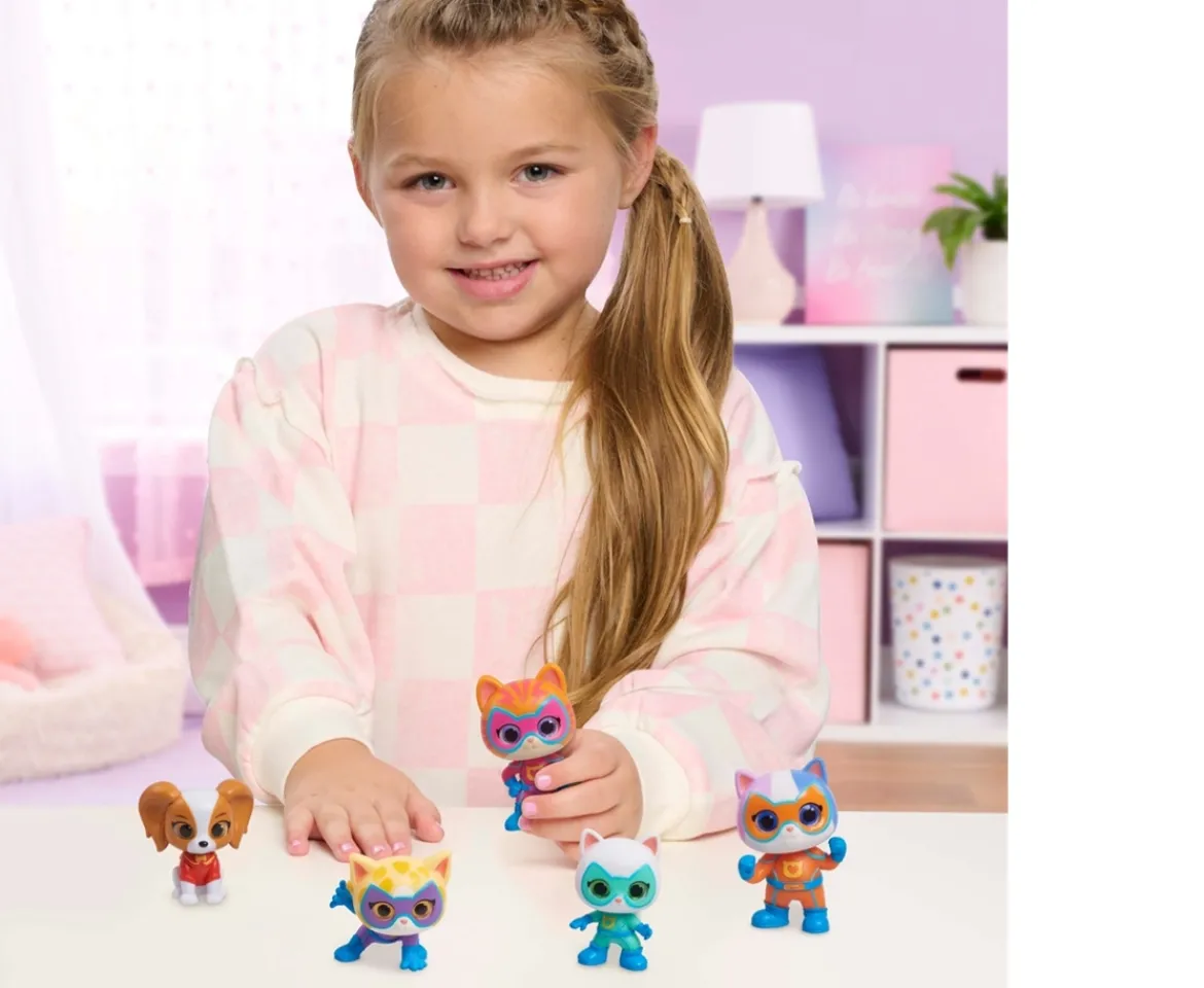 Ken Black Disney Junior SuperKitties Hero Squad Figure Set| Preschool & Electronic Learning