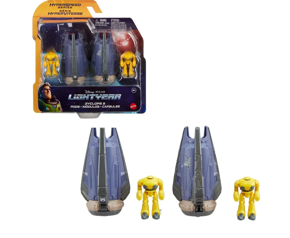 Ken Black Disney Pixar Lightyear Hyperspeed Series Pods and Zyclops Figures| Action Figures & Playsets