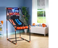 Ken Black Double Shot Basketball Arcade Game with LED Lights| Sports|Goals & Hoops