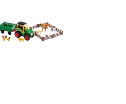 Ken Black Farm Tractor & Trailer with Animals| Farm Model Vehicles & Playsets|Action Figures & Playsets