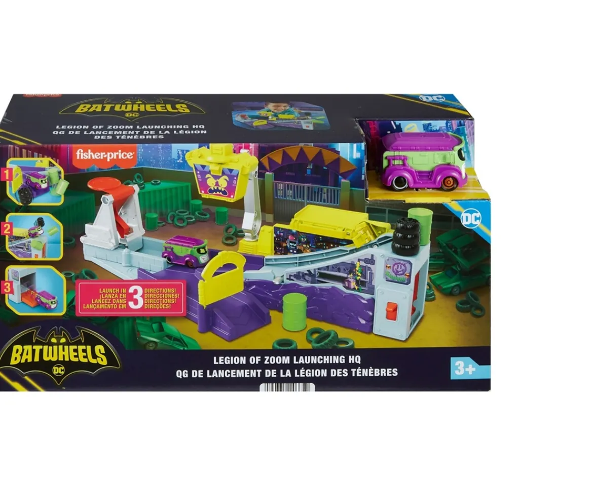 Ken Black FISHER PRICE BATWHEELS LEGION OF ZOOM DELUXE LAUNCH PAD HQ| Preschool & Electronic Learning
