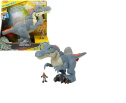 Ken Black Fisher Price Imaginext Jurassic World Ultra Snap Spinosaurus with Lights & Sounds| Action Figures & Playsets