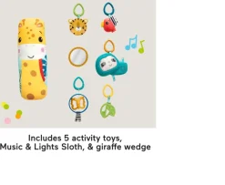 Ken Black Fisher-Price 3-in-1 Rainforest Sensory Gym| Baby Play|Preschool & Electronic Learning