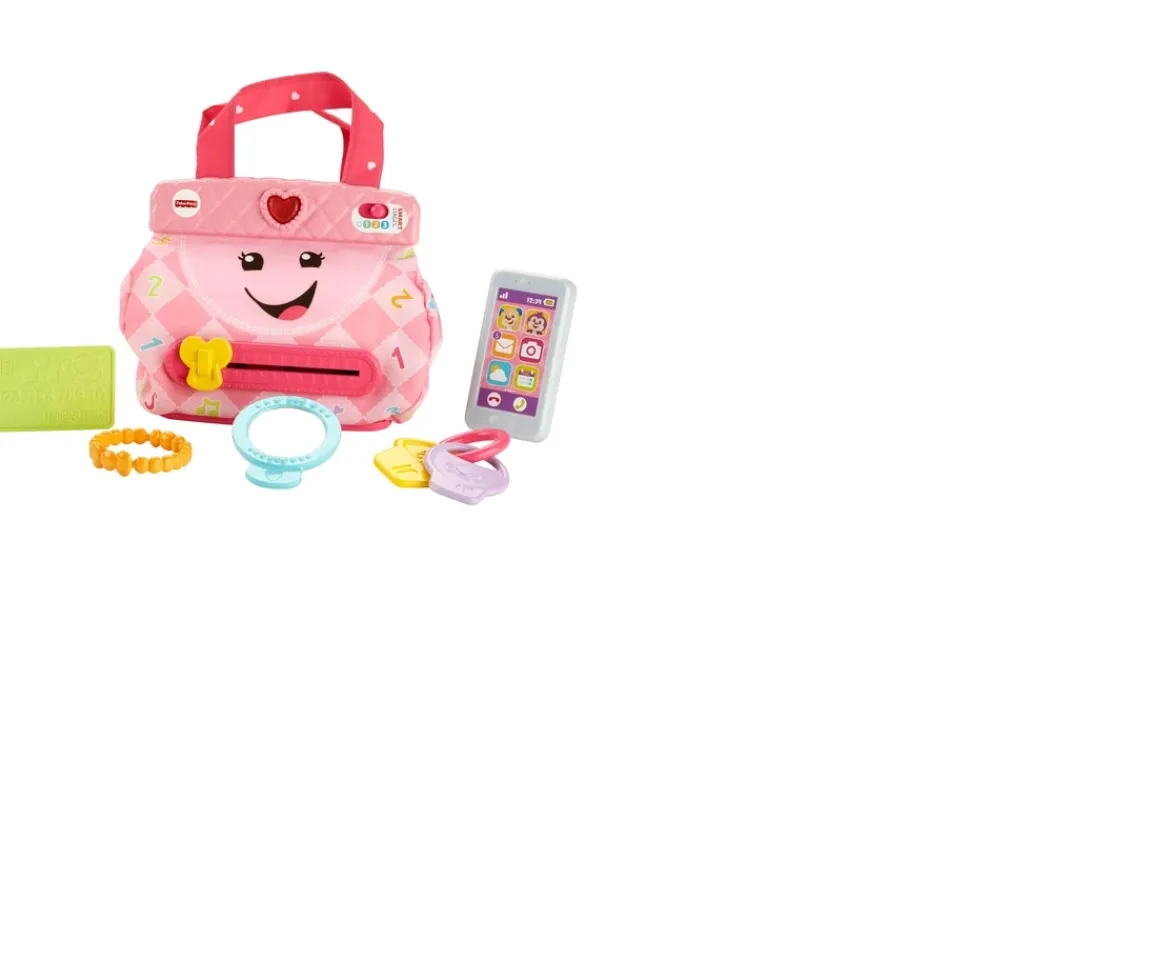 Ken Black Fisher-Price Laugh & Learn My Smart Purse Activity Toy| Preschool & Electronic Learning