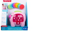 Ken Black Fisher-Price Laugh & Learn Count & Rumble Piggy Bank Activity Toy| Preschool & Electronic Learning