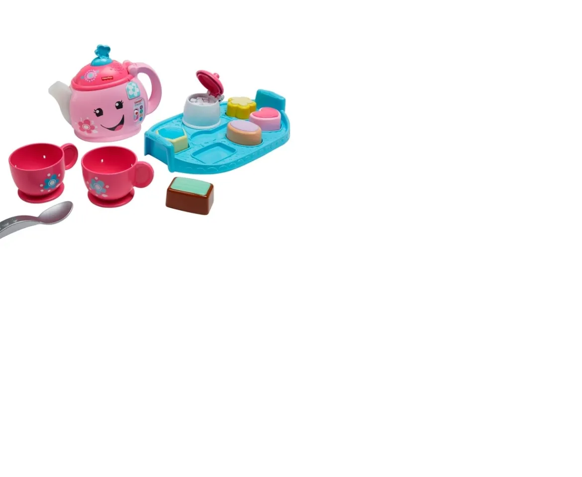 Ken Black Fisher-Price Laugh & Learn Sweet Manners Tea Set| Preschool & Electronic Learning