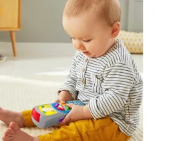 Ken Black Fisher-Price Laugh & Learn Remote Baby Musical Toy| Preschool & Electronic Learning