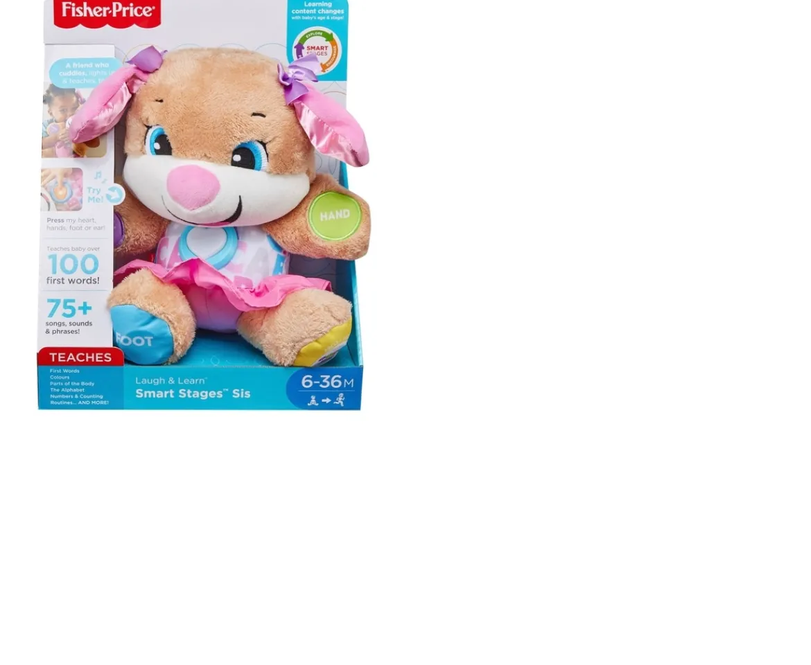 Ken Black Fisher-Price Laugh & Learn Smart Stages Sis Learning Toy| Preschool & Electronic Learning