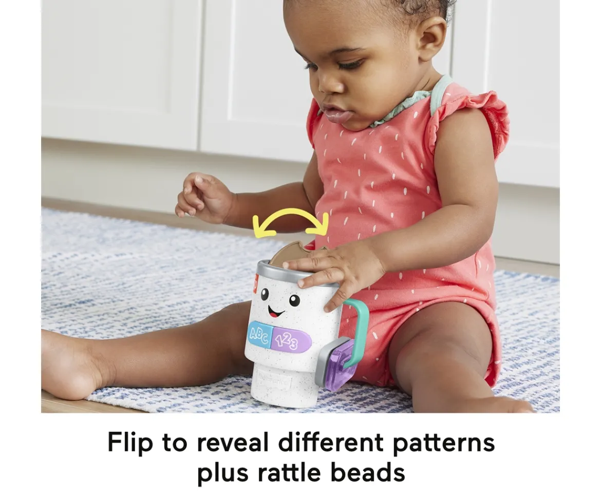 Ken Black Fisher-Price Laugh & Learn Wake Up & Learn Coffee Mug| Preschool & Electronic Learning