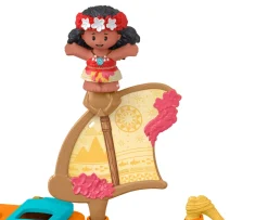 Ken Black Fisher-Price Little People Disney Princess Moana & Maui's Canoe Set| Preschool & Electronic Learning