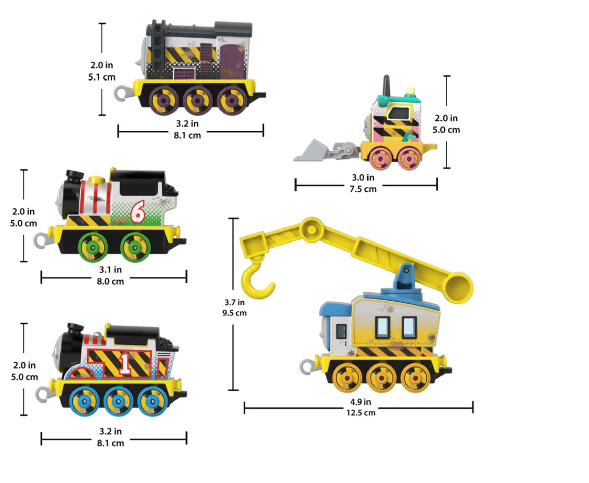Ken Black Fisher-Price Thomas & Friends Construction Crew 5 Pack| Preschool & Electronic Learning