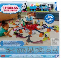 Ken Black Fisher-Price Thomas & Friends Thomas & Diesel Raceway Train Track Set| Preschool & Electronic Learning