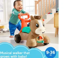 Ken Black Fisher-Price Walk, Bounce & Ride Pony| Preschool & Electronic Learning