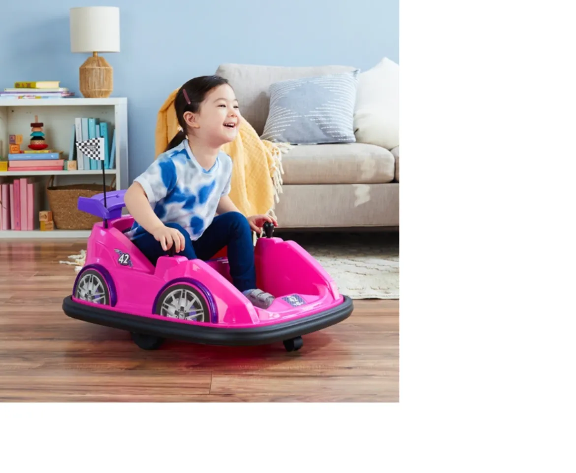 Ken Black Flybar Racer Bumper Car 6V| Electric Ride Ons