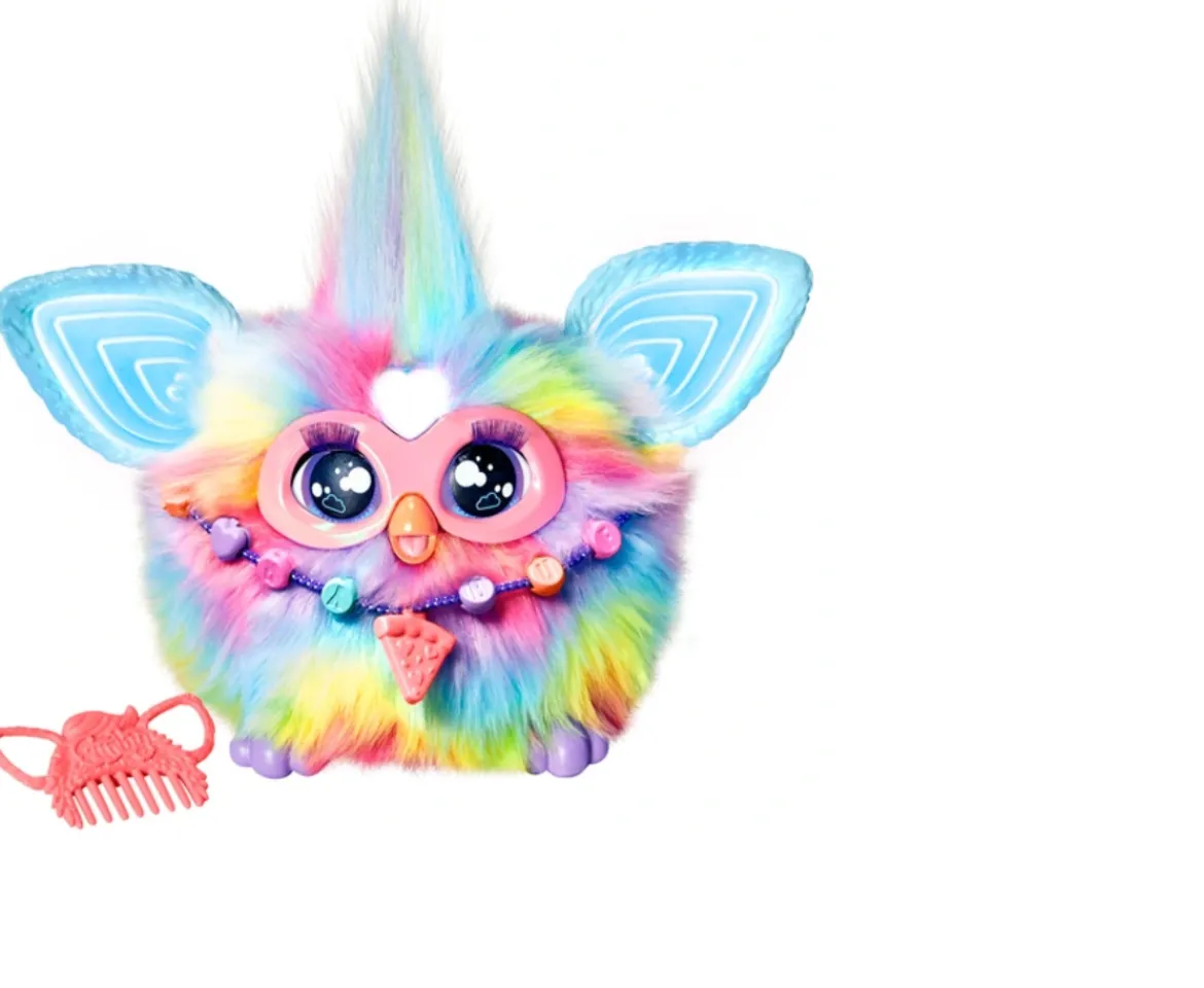 Ken Black Furby Interactive Tie Dye Plush Toy| Interactive Toys