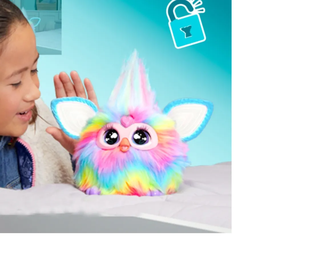 Ken Black Furby Interactive Tie Dye Plush Toy| Interactive Toys