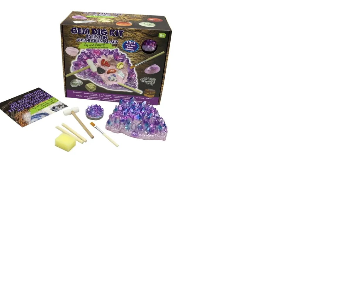 Ken Black Gem Dig Kit 12 Pack Assortment| Science & Discovery