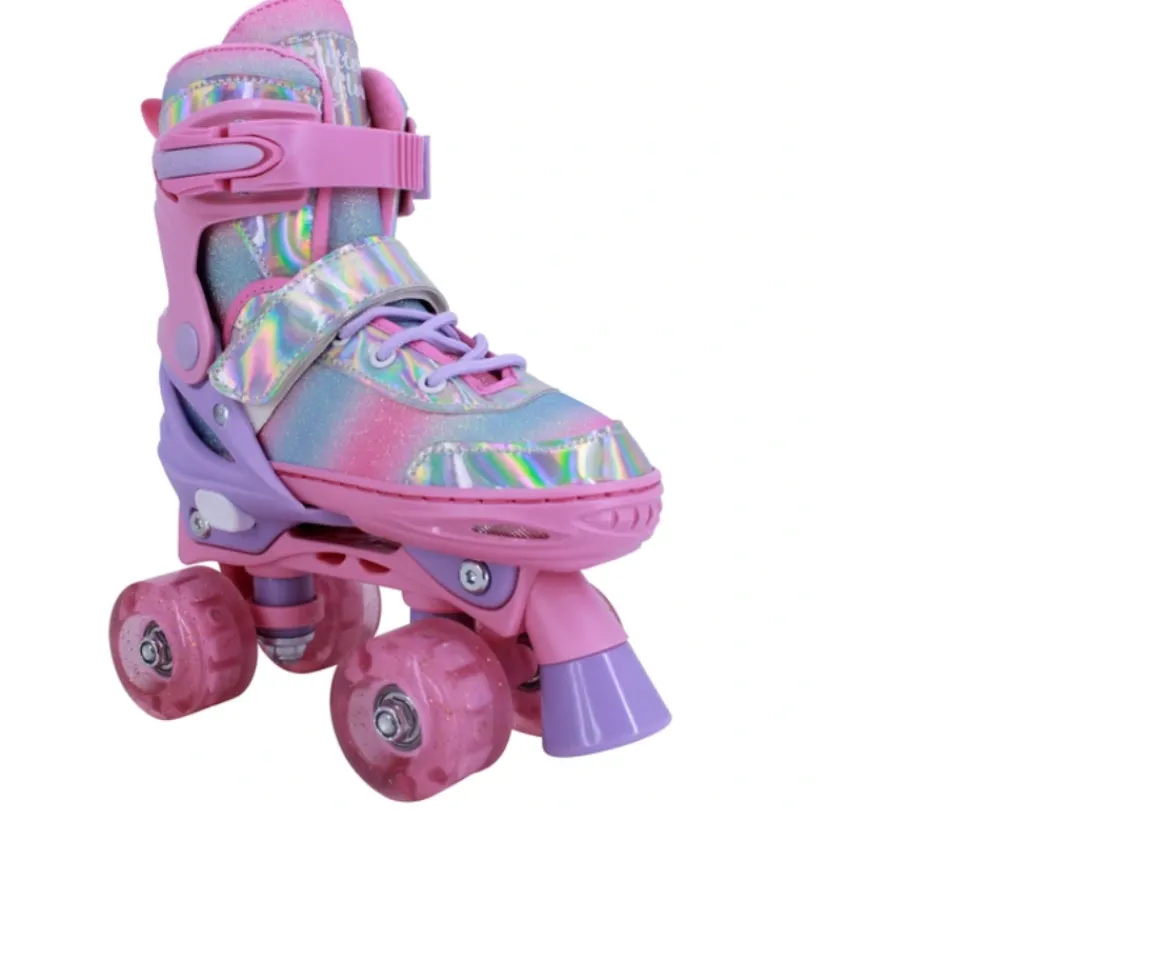 Ken Black Glitter Glow Quad Skates 13-2| Roller Skates