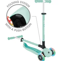 Ken Black Globber GO UP ACTIVE 360° LIGHTS Mint Scooter| Scooters