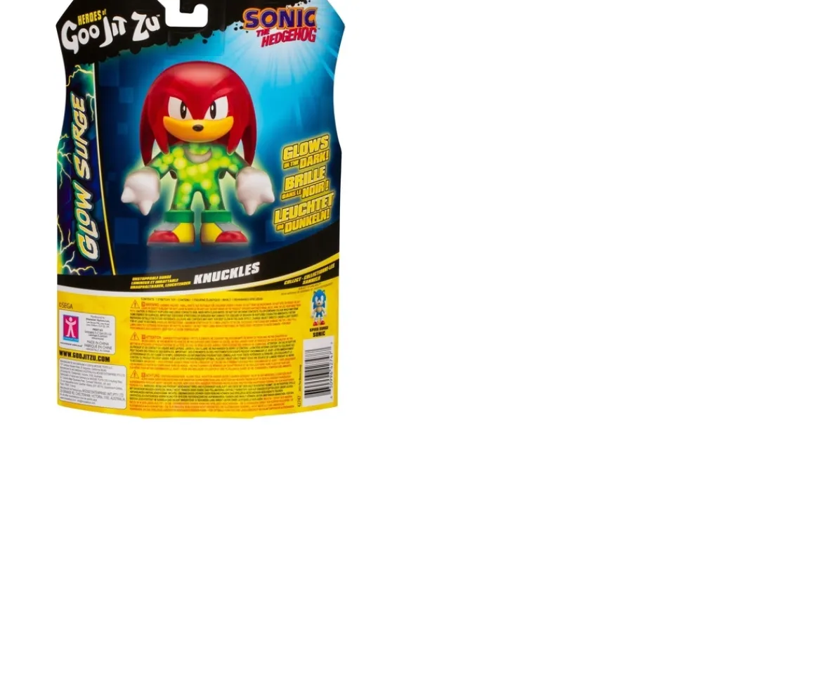 Ken Black Heroes of Goo Jit Zu: Sonic Glow Surge Hero Pack – Unstoppable Surge Knuckles| Action Figures & Playsets