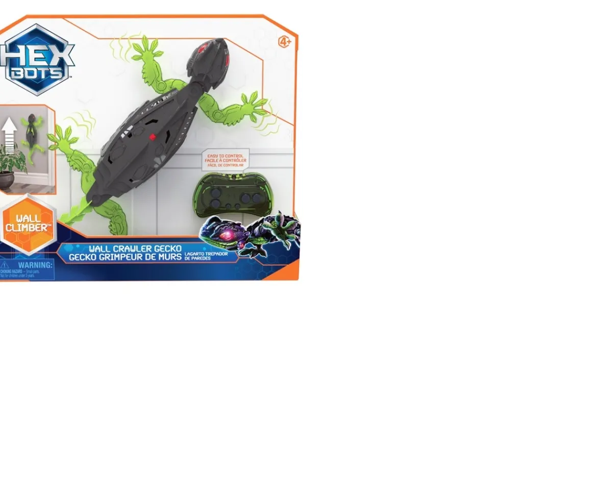 Ken Black Hex Bots Wall Crawler Gecko Lizard| Interactive Toys