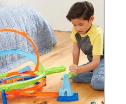 Ken Black Hot Wheels Action Loop Cyclone Challenge Track Set| Hot Wheels|Building & Vehicle Toys