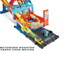 Ken Black Hot Wheels City Roller Coaster Rally with 5 Diecast Vehicles| Hot Wheels|Building & Vehicle Toys