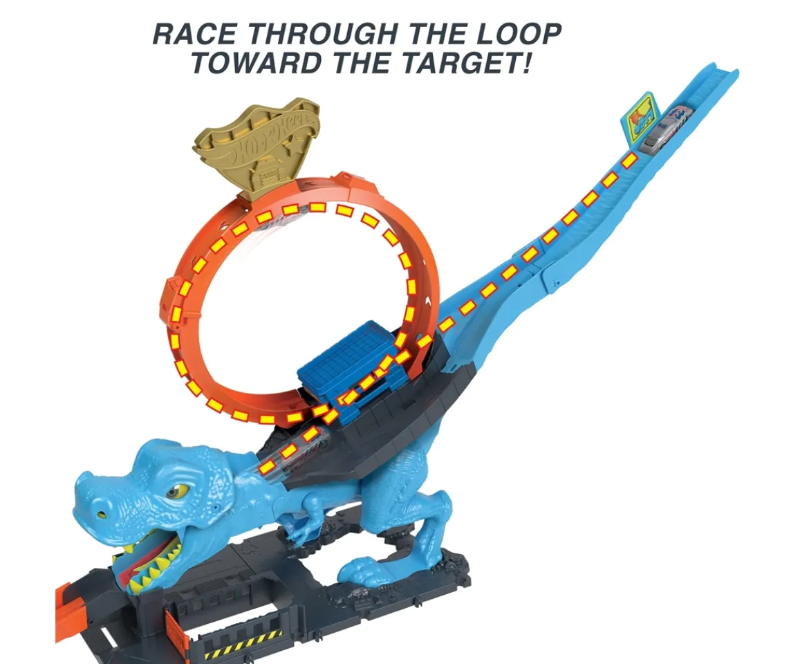 Ken Black Hot Wheels City T Rex Chomp Down Play Set| Hot Wheels|Action Figures & Playsets