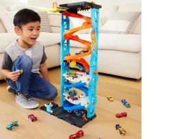 Ken Black Hot Wheels City Transforming Race Tower Play Set| Hot Wheels|Action Figures & Playsets