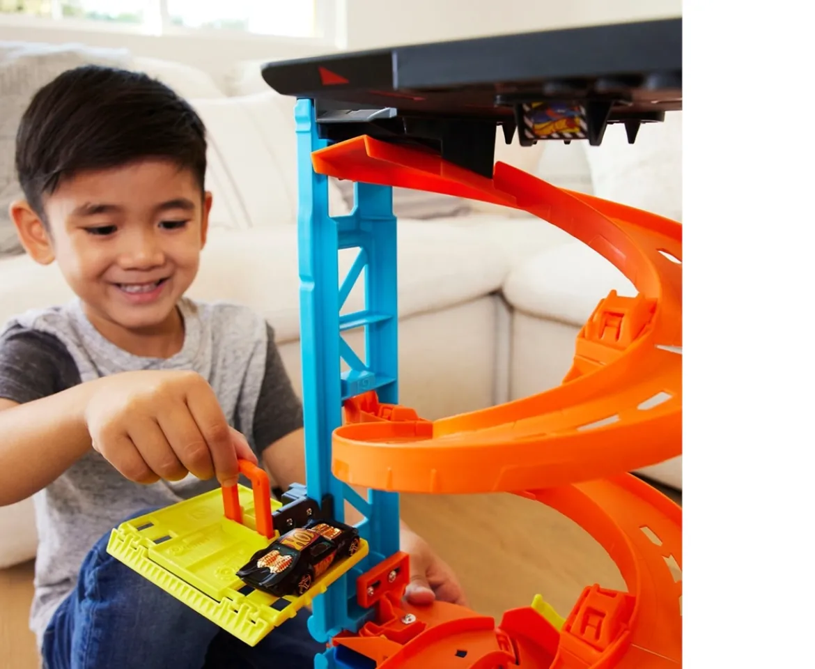 Ken Black Hot Wheels City Transforming Race Tower Play Set| Hot Wheels|Action Figures & Playsets