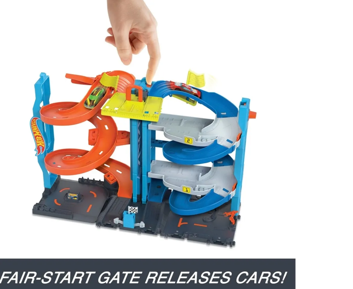 Ken Black Hot Wheels City Transforming Race Tower Play Set| Hot Wheels|Action Figures & Playsets