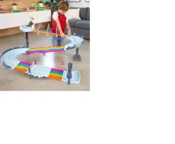 Ken Black Hot Wheels Mario Kart Rainbow Road Playset with Vehicles| Action Figures & Playsets