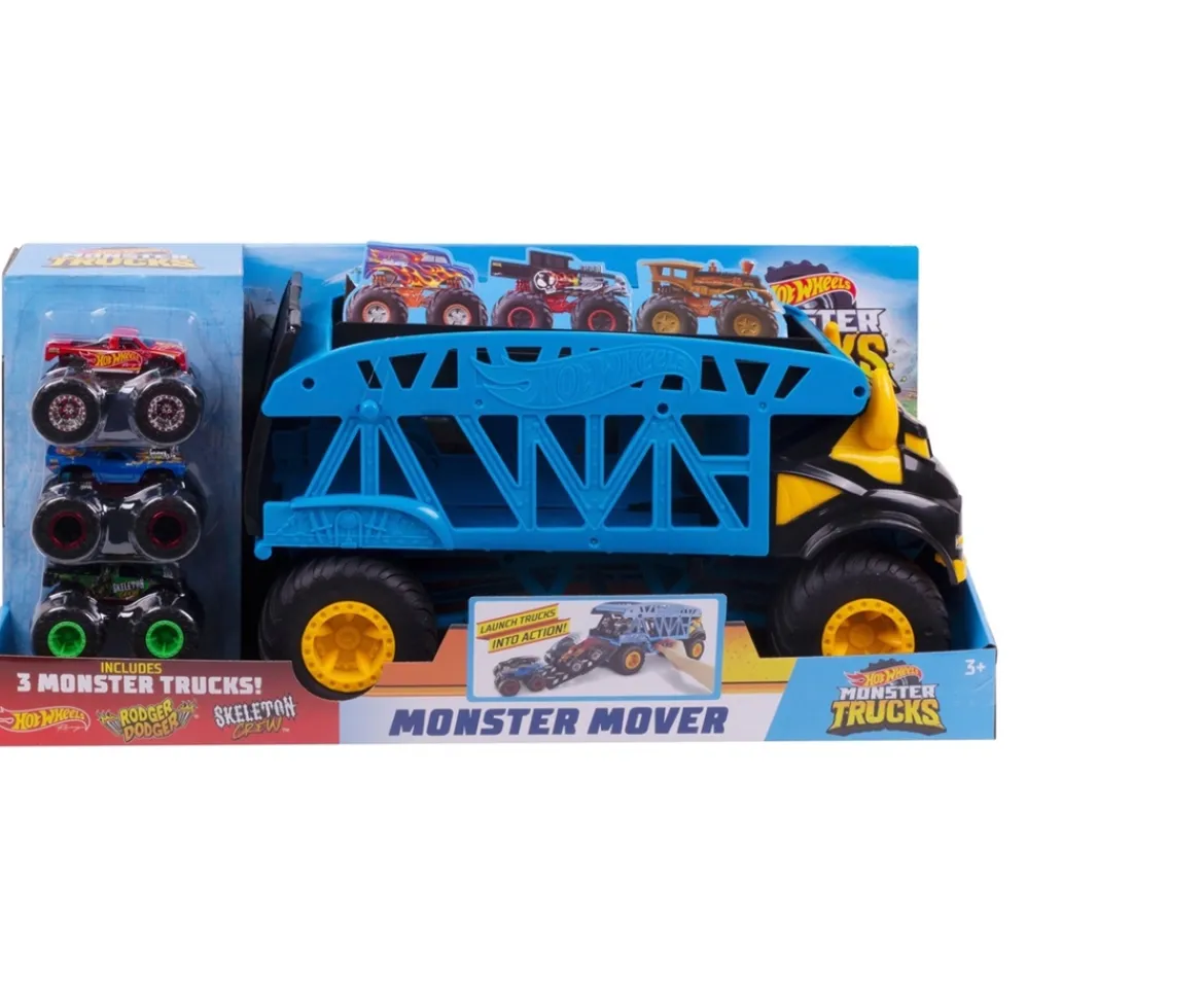 Ken Black Hot Wheels Monster Mover and 3 Trucks Vehicle| Hot Wheels|Action Figures & Playsets