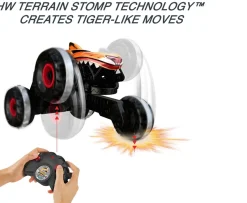 Ken Black Hot Wheels Monster Truck Remote Control Unstoppable Tiger Shark| Action Figures & Playsets