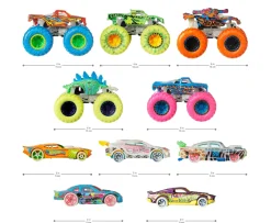 Ken Black Hot Wheels Monster Trucks Glow In The Dark Multipack| Hot Wheels|Action Figures & Playsets