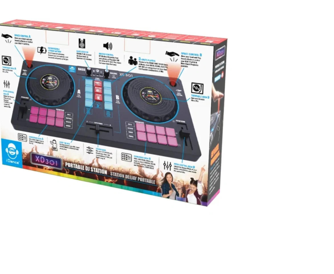 Ken Black iDance DJ Station with 2 Speakers XD-301| Music & Karaoke