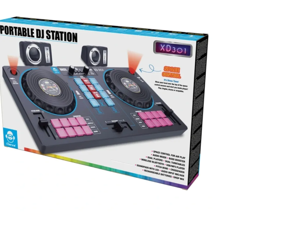 Ken Black iDance DJ Station with 2 Speakers XD-301| Music & Karaoke