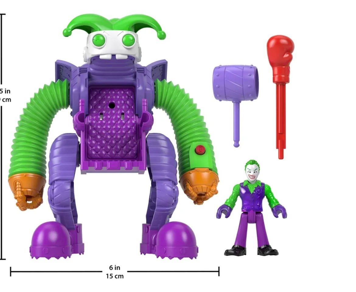Ken Black Imaginext DC Super Friends the Joker Battling Robot| Preschool & Electronic Learning|Action Figures & Playsets