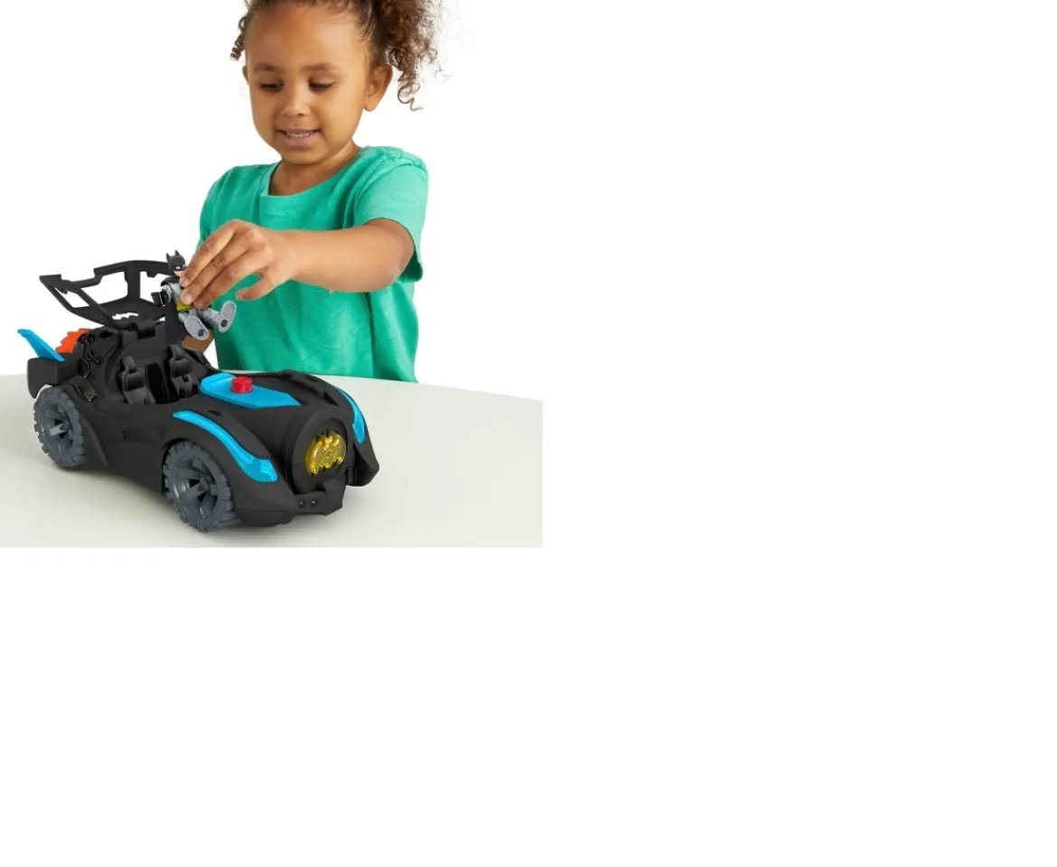 Ken Black Imaginext DC Super Friends Lights & Sounds Batmobile and Batman Figure| Action Figures & Playsets