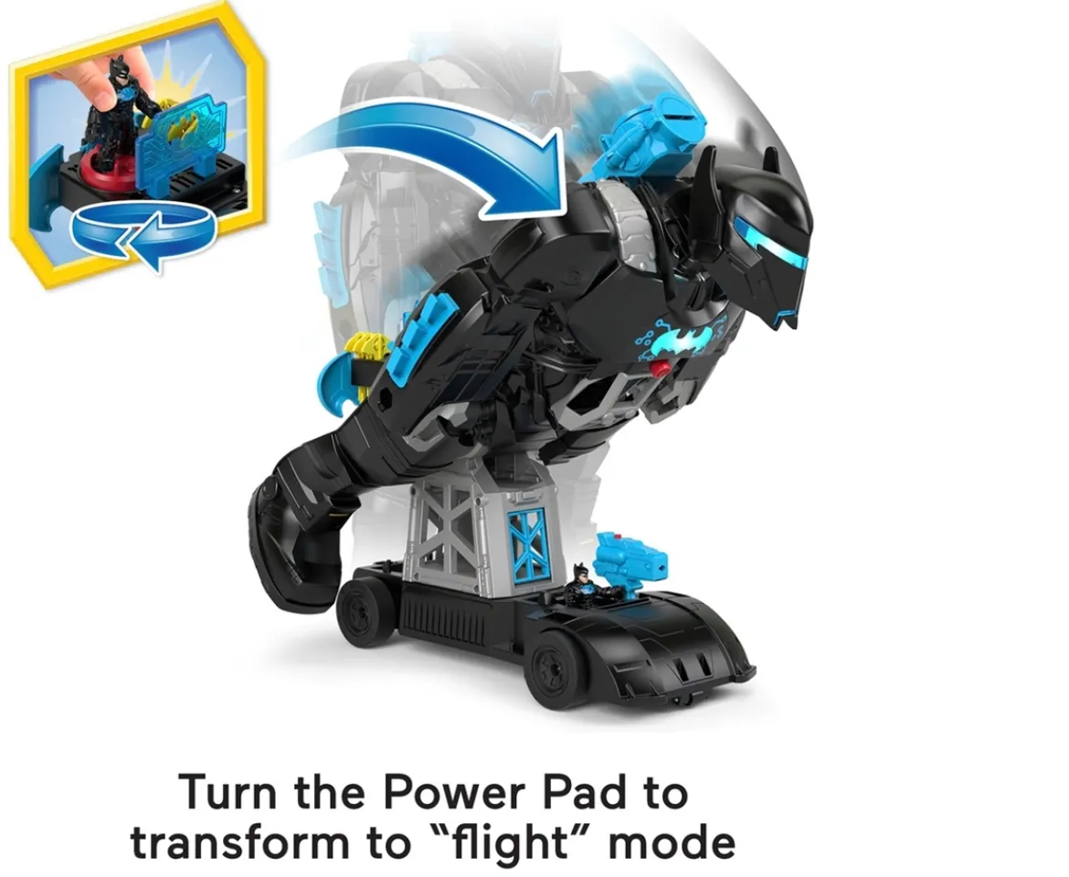 Ken Black Imaginext DC Super Friends Bat-Tech BatBot and Batman Figure| Action Figures & Playsets