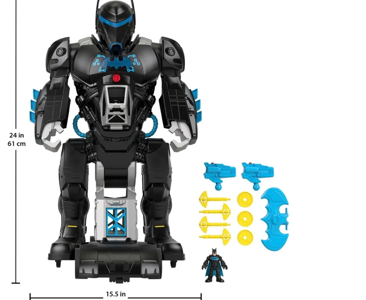 Ken Black Imaginext DC Super Friends Bat-Tech BatBot and Batman Figure| Action Figures & Playsets