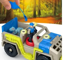 Ken Black Imaginext Jurassic World Track & Transport Dinosaur Truck Playset| Preschool & Electronic Learning