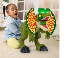 Ken Black Imaginext Jurassic World Attack Mode Dilophosaurus| Action Figures & Playsets