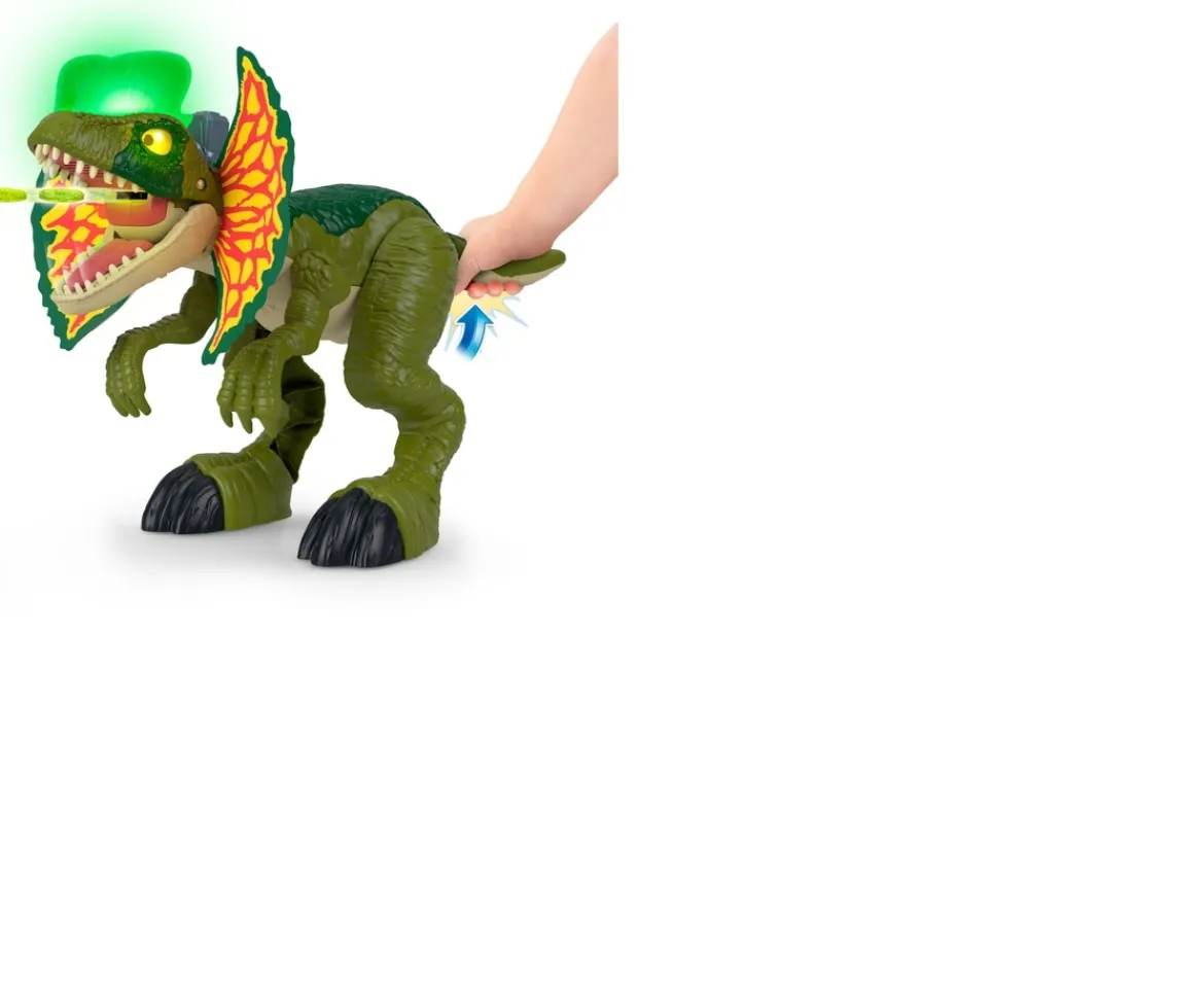 Ken Black Imaginext Jurassic World Attack Mode Dilophosaurus| Action Figures & Playsets