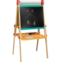 Ken Black 2-in-1 Wooden Easel with Accessories| Art & Crafts|Wooden Toys