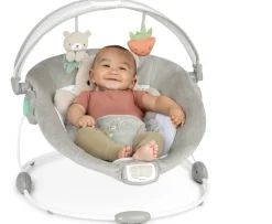 Ken Black Ingenuity InLighten Bouncer Seat with Light Up Toy Bar – Nate the Little Bear| Baby Play